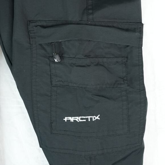 Arctix Snow Pants Mens M Black Insulated Waterproof Cargo Ski Bib Liner Gorpcore - Picture 9 of 16